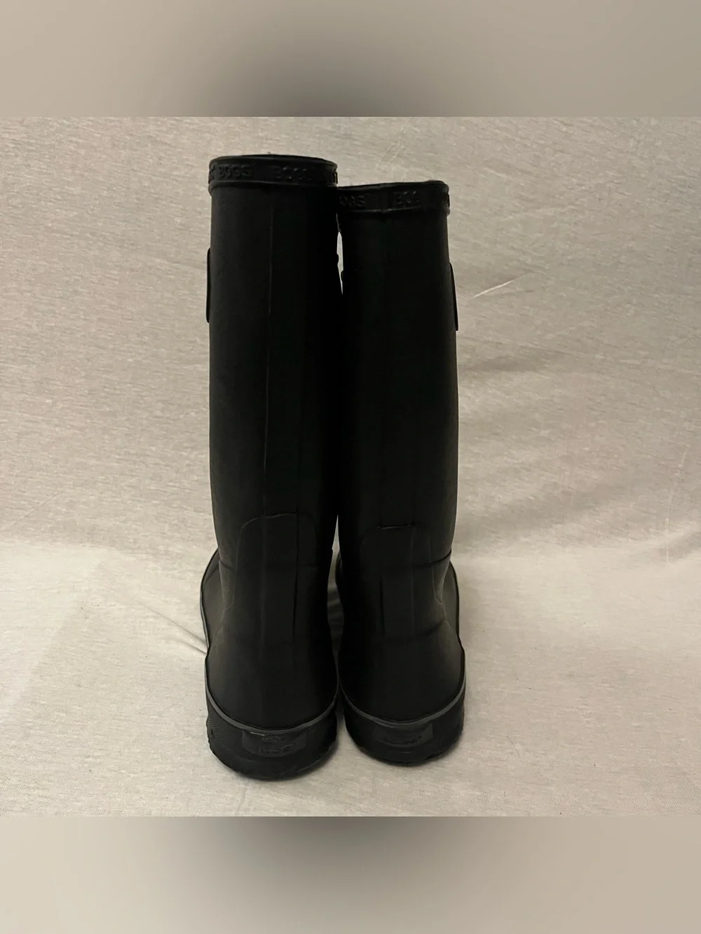 Bogs Black Waterproof Tall Pull-On Rain Boots with Easy Handles
